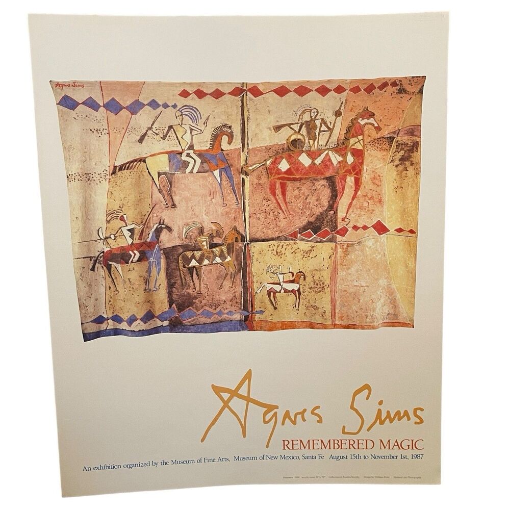 Agnes Sims Art Poster Print Remembered Magic Museum of Fine Arts New Mexico